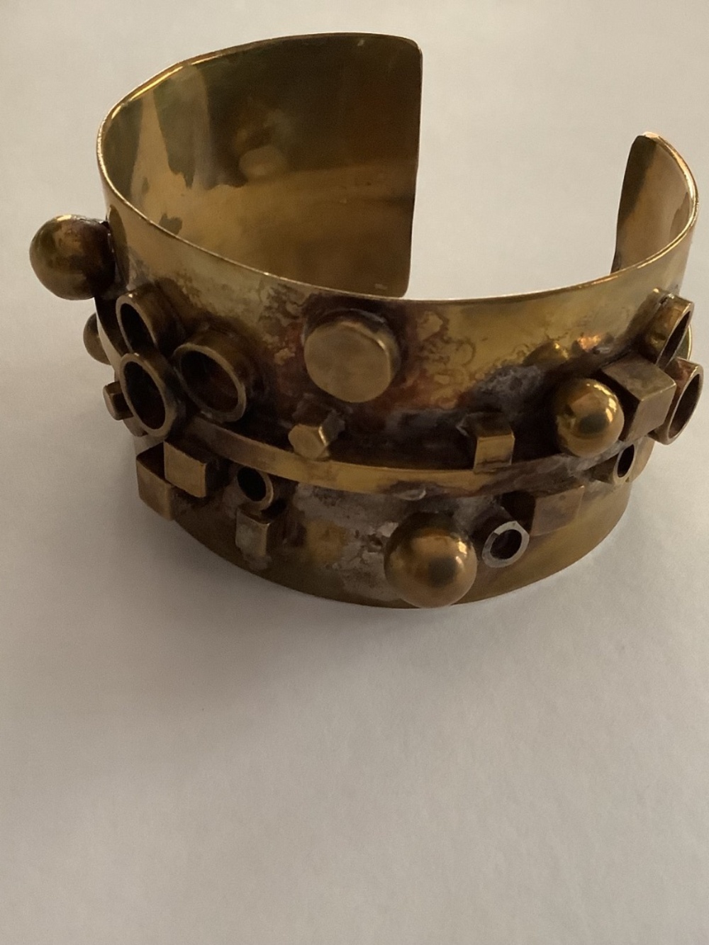 EXCEPTIONAL VINTAGE SCANDINAVIAN BRUTALIST CUFF - Picture 4 of 15